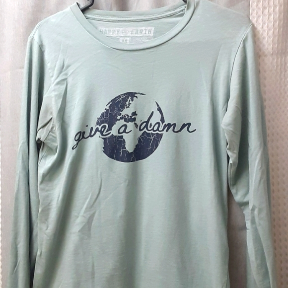 "Give a Damn" Happy Earth Long sleeve - Picture 1 of 2